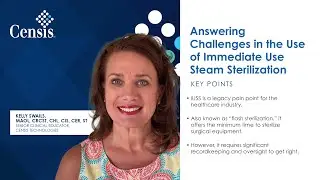ConCensis | Answering Challenges in the Use of Immediate Use Steam Sterilization
