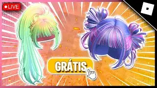 🔴LIVE! PEGANDO 2 CABELOS GR&Aacute;TIS PODE C&Oacute;DIGO NO ROBLOX