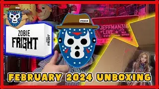 ZOBIE FRIGHT Horror Subscription February 2024 Unboxing - M3GAN, THEY LIVE, BRAIN DAMAGE, ALIEN