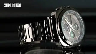 skmei 1673 stainless steel  band watch