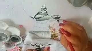 🎨 N:02 Apostila 001 pintura em tecido, Jarra e rosas.