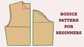 How to draft a basic bodice pattern for beginners!| Sewing Tutorial 