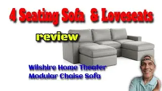 #Review Wilshire Home Theater Modular Chaise Sofa