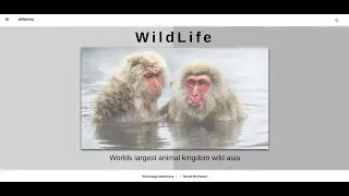 Responsive animated Landing Page | Wild Asia Landing Page with HTML, CSS and JavaScript