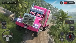 Cargo Truck Driving in Rain 🌧️ | Impossible Roads Gameplay | Bunny Play and Fun