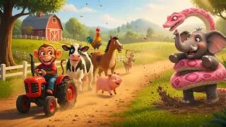 Brave Monkey Cartoon &ndash; Saving All Animals on the Farm 🐵🚜