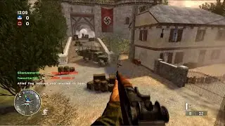 Call of Duty 3 Multiplayer Gameplay - CTF on Mayenne