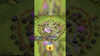 COC TH11 HEART BASE IS FULL DESTROYED 😱😱😱 #clashofclan #th11 #battleblimps #superarcher