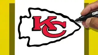How To Draw Kansas City Chiefs SUPER BOWL [NFL Logo]