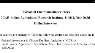 Young Professional Vacancies at ICAR IARI Delhi | Jobs for Master in Any Science Field
