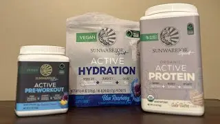 Unboxing New Sunwarrior Supplements ☀️💪 #sunwarrior #veganfitness #veganbodybuilding #vegan