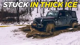 Stuck In Thick Ice on Trail 39 at Rausch Creek