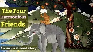 The Four Friends || An Inspirational Story From Animals || Elephant, Monkey, Rabbit, Bird || EP-06