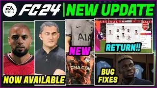 EA SPORTS FC 24 NEWS | NEW UPDATE - Faces, Career Mode & Gameplay Fixes