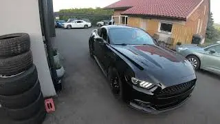 kolejna zagadka na warsztacie ?ford Mustang nowe felgi i opony