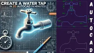 AutoCAD Tutorial Made Easy: Create a 2D Water Tap in Minutes!
