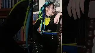 Having Blue And Neon Dreads For A Month! #goth #cybergoth #alternative #dreads