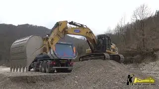 CATERPILLAR 336D EXCAVATOR DIGGING Gravel