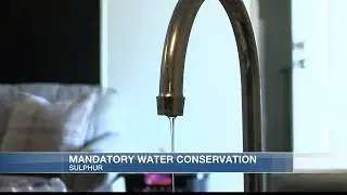 The City of Sulphur is now under a mandatory water conservation for the foreseeable future