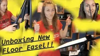 Unboxing New Art Supplies ⭐ New Easel Assembly! ⭐ New Paint Brushes! ⭐ Funny Unboxing 😂