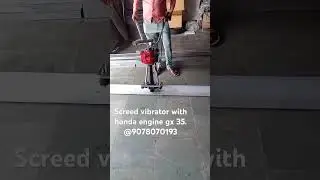 Screed vibrator with honda engine 3meter long plate