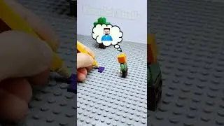 Нападение Зомби на Алекс из Майнкрафт! Лего анимация!  #lego #лего