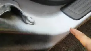 A pillar body damage repair 06 accord