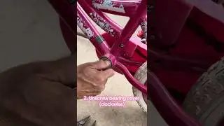 Simple 4 steps I used to replace, clean, or cannibalise crank bearings in kids bike.