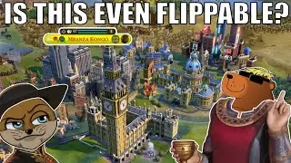 Civ 6 | 3 Eras Ahead Means The AI Is HUGE - Is This Possible? (#2 Otter Challenge Civilization VI)