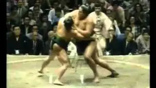 Akebono vs. Wakahanada (Natsu 1992)