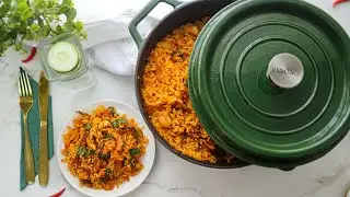 NATIVE JOLLOF RICE - (Irresistible Seafood Native Jollof Rice! )