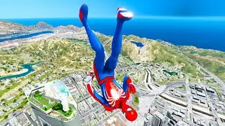 GTA 5 Spiderman Epic Jumps Compilation PART 140(GTA V Fails Funny Moments)