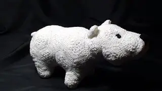 Вязаный медведь из мотива 