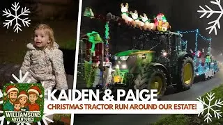 Caverswall Creamery Tractor Run 2025 🚜✨ Festive Farm Lights Parade!