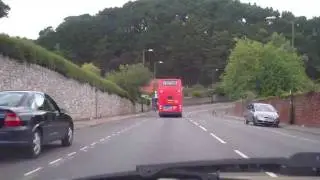 Driving from Paignton Harbour to Torquay, Devon England