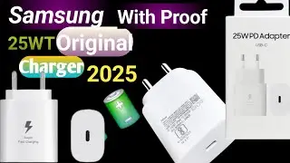 Samsung 25 W Original Charger Unboxing 2025 #test #charger #adopter #samsung #samsungA255g #unboxing