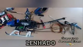 TREX 450 Sport 🚁 (voo teste ap&oacute;s lenha)