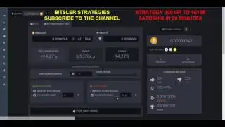 Bitsler strategy 300 up to 15189 satoshis in 20 minutes
