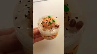 🫘🍚 natto slime by Potcha Slimes #natto #japan #crunchyslime