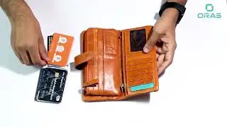 ORAS Genuine Leather Long Wallet for Men
