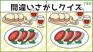 【間違い探しクイズ】老化予防におすすめ！短時間でできる簡単脳トレ【大人向け】#749