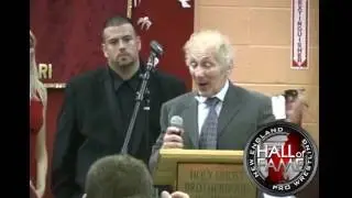 Robbie Ellis receives Most Entertaining Wrestler of 2009 Award at the NEPWHOF