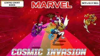 Геймплей MARVEL COSMIC INVASION [БЕТА-РЭЙ БИЛЛ/КОСМИЧЕСКИЙ ПРИЗРАЧНЫЙ ВСАДНИК]