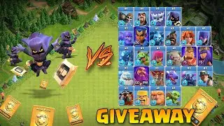 HEAD HUNTERS VS ALL MAX LEVEL TROOPS / HEROES IN CLASH OF CLANS - COC