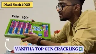 Top Gun Crackling : Vanitha Fireworks | Crackling Pencil Testing for Diwali | Diwali Stash 2025 🎆