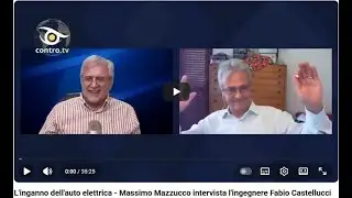 L'inganno dell'auto elettrica - Massimo Mazzucco intervista l'ing. Fabio Castellucci &ndash; 14/08/2023