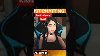 scout video call kaash 😳🌹#scout raid on kaash | cute girl gamer #shorts