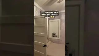 POV: when you move into a half finished house #remodel  #renovation #firsttimehomebuyer #diy