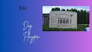 IRIS USA 4-Panel Dog Playpen with Door | Indoor/Outdoor Foldable Pet Playpen for Puppies