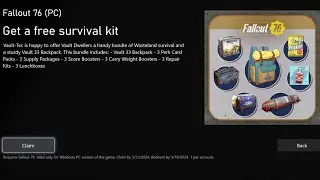 Fallout 76 Claim Your Free Survival Kit Now - Vault 33 Backpack Review